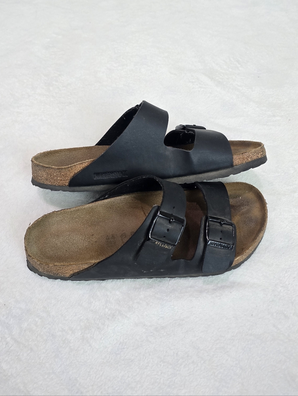 Men's Birkenstock Sandals Arizona Classic Comfort Black Slides Shoes Size 11 - Picture 3 of 7